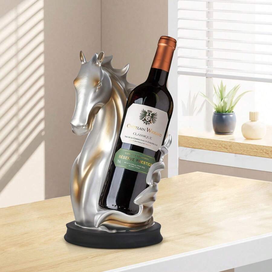 kangten Wine Rack & Wine Glass Rack - 銀+金 - 查看 1