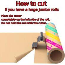 Wrapping Paper Cutter With 3 Replaceable Blade Sets For Birthday Paper GiftWrappingPaper Roll Cutter And Christmas Wrapping Paper Cutter Tool Tube HolderSliddingSlicing.,Christmas,Christmas Paper Cutting,Christmas Packaging Cutting - Grey - View 4