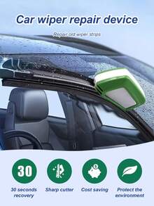 通用汽车雨刮片维修工具套装 - 包括雨刮片切割器、橡胶开槽工具、修剪器和修理器，可延长雨刮片寿命，易于使用，是汽车零件维修的必备汽车维护工具 - 彩色 - 查看 6