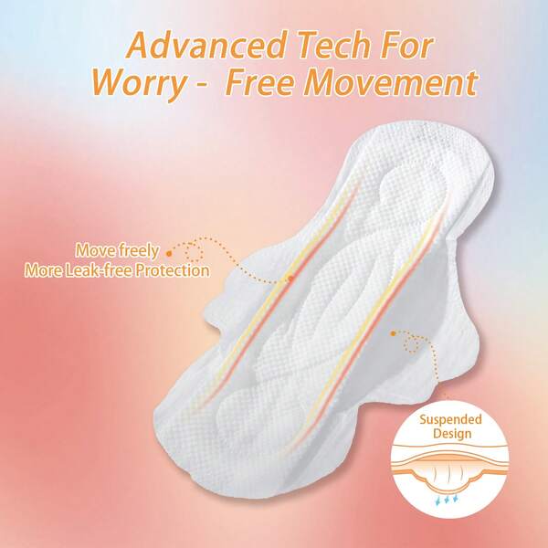 Sullein Serviettes hygiéniques pour femmes, ultra fines, à forte absorption, avec ailettes
