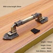 Manija y perilla de puerta corrediza de madera estilo granero vintage, tiradores de muebles de estilo rústico europeo para puertas interiores de gabinete de cocina - Multicolor - Ver 3