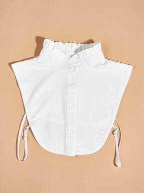 Gola alta, gola redonda, gola pontuda, gola falsa, moderna, versátil, simples, confortável e elegante, gola falsa para o trabalho e personalizada, gola falsa, gola branca, camisa feminina, gola falsa, profissional de verão, versátil, gola falsa de outono para vestido para decoração de Natal