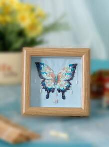 DIY French Beaded Butterfly Embroidery Picture Frame Kit