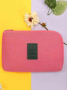 数码收纳包 USB数据线收纳包 耳机线包 笔 移动电源 旅行套装 收纳袋 电子配件 度假旅行必备品 暑假返校 学校用品包 女士旅行包 旅行化妆包 - 西瓜粉 - 查看 3