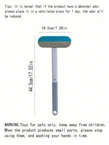 1pc Multi-Functional 4-In-1 Pet Brush, Two-Way Felt Removal Design, Washable For Easy Cleaning, For Pet Cat And Dog Hair Removal, Carpet, Bed, Clothing And Glass Cleaning, Pet Cleaning Supplies