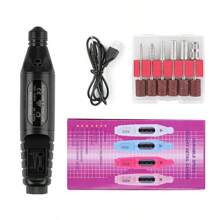 Polishing Pen, Nail Removal Portable Electric Pen, Dead Skin Removal Nail Polish Machine Tool Set, Nail Electric Polishing Machine