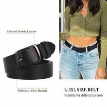 1条加大码女士休闲腰带，经典黑色搭扣腰带，适合日常休闲、大学、通勤、返校季等场合，尺码从L到3XL，是情人节的理想礼物。 - D - 查看 2