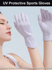 Ultra Thin Full Finger UV Protection Gloves Driving Gloves Women, UV Gloves Sun Protection Gloves