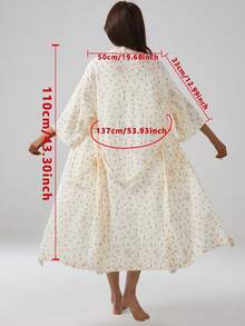 1 bộ Yukata vải gạc tay ngắn màu trơn, đồ ngủ nhẹ, áo ngủ dài, đồ ngủ thoải mái cho mùa hè trở lại trường - Nhiều màu - Xem 7