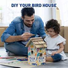 Birdhouse With 1080P HD Camera Smart Birdhouse With Nest Auto Capture - Blue - View 6
