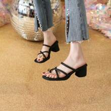 Sandalias con tacón para mujer