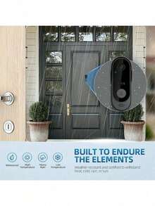 Smart Wireless Doorbell With Video Camera, 2.4G WiFi Security Camera, Suitable For Home Security With Night Vision, Voice Changer, Photo/Video Capture, Two-Way Audio, Chime (No WiFi), Rechargeable, APP Control, Ideal As Holiday Gift For Christmas, Valentine's Day, Men - Multicolor - View 7