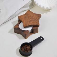 1 pieza Estación de prensado de espresso, Estera para tamper de espresso, Soporte para portafiltros de café de 51/53/58mm, Tamper y distribuidor de plástico, Caja organizadora de 3 en 1 de accesorios de espresso para herramientas de barista en mostradores/tiendas/mesas de trabajo