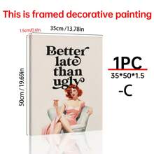 1PC Girl Room Decor, Wall Art, Bedroom Decor, Funny Wall Art, Retro Vintage Posters, Wall Decor Posters, Wall Canvas Decor, Ideal Gifts For Hallway Bedrooms And Living Rooms Birthday Graduation