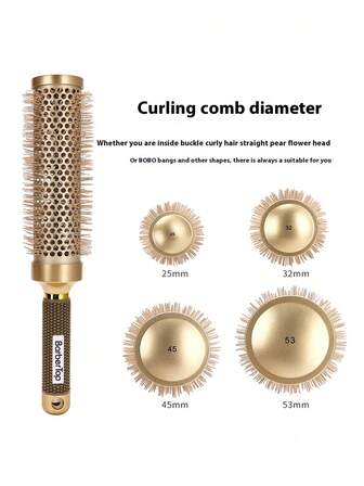 4 Sizes Professional Salon Round Hair Comb Hairdress Brush Barrel Comb Hair Rolling Thermal Aluminum Tube Barrel Hair Curly Tool,Back To School,Travel Holiday Essentials,Hair Accessories For Women,Hair Brush,Slick Back Brush,Styling Brush,Curly Hair Brush,Edge Brush,Hair Comb,Brush Hair,Hair Brush Set,Comb Hair,Comb For Curls,Detangling Brush,Hair Brush For Women,Hair,Travel,Hair Products,Hair Tools,Hair Stuff,Barber,Barber Accessories,Barbershop,Hairdressing Equipment