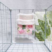 Single Selling, Soft And Comfortable, Breathable And Sturdy, Metal Hook Hanging Design, Exquisite Workmanship, Healing Color, Elegant Pet Sleeping Bag And Hanging Nest, Suitable For Use In Pet Cages, Suitable For Small Pets Such As Golden Bears, Hamsters, Chipmunks, Sugar Gliders, Flying Squirrels, And Small Bird Pets