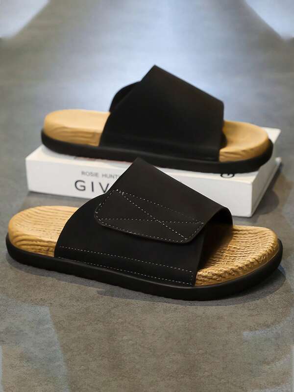 2025 Summer Men's Fashion Outdoor Slippers, Non-Slip Wear-Resistant Beach Casual Lightweight Outdoor Sandals