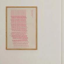 1 件，墙面艺术，复古海报，爱无处不在，柔和的美感情人节海报家居装饰时尚墙面艺术大胆的图形艺术粉色装饰爱情设计，客厅装饰，卧室装饰美学，乔迁礼物，无框 - 彩色 - 查看 4