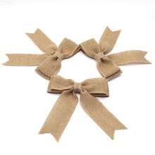 Handmade Vintage Thick Fiber Bow, DIY Decoration For Graduation Party, Wedding, Christmas, Birthday, Holiday Gift