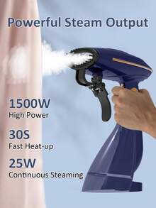 PANCERKA 1PC Compact Travel Garment Steamer - 1500W, Fast 30s Heat-Up, Generous Water Capacity, Auto Shut-Off, Steady Steam For Quick Wrinkle Erasure (EU Plug) - EU E Type Plug(220-240V) - View 2