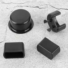 Juego de 4 piezas: kit de insertos para pivotes de bisagras del portón trasero 38641, compatible con  Ranger F150, F250, F350, F450 y F550. - Negro - Ver 6