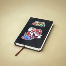SuperMario 2 pièces Mini carnets noirs, journaux créatifs multicolores, fournitures portables de bureau et d'étude quotidiennes, cadeaux de vacances, cadeaux d'amis, fournitures de fête d'anniversaire, cadeaux de qualité premium du carnet de Mario, fournitures scolaires, rentrée scolaire