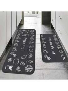 Multi-Purpose Absorbent Sponge Mat: Kitchen, Bathroom, Non-Slip Absorption, Machine Washable Carpet