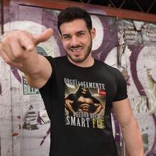 Camiseta  Calaca Orgullosamente Deudor del SmartFit Playera Manga Corta Nocivo - Negro - Ver 5