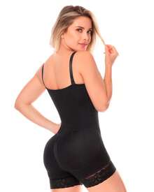 High Compression Shapewear For Women Fajas Colombianas Tummy Control Bodysuit Full Body Shaper 3 Hooks Waist Trainer Butt Lifter - Black - View 4