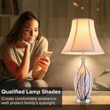 Lamp Shades – Classic Spider Fitter For Table & Bedside Lamps - Cream - View 6