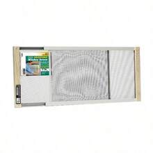 Fits Windows 21 - 37" Wide Adjustable Window Screen, 10" High With Wood Frame