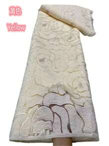 5 yardas/1 yarda Tela de encaje de tul jacquard brocado francés de última moda 2025, encaje de satén dorado de alta calidad para mujeres, tela para boda, fiesta y costura