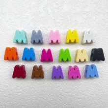 5 قطع خرز أبجدي إنجليزي كبير الثقب من مادة الأكريليك، إكسسوارات مجوهرات DIY، مواد حرفية لتعليقات الهاتف والمفاتيح، هدايا إبداعية