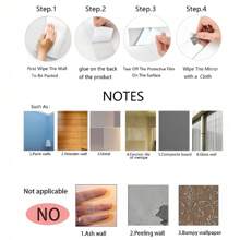 1Pc Asymmetrical Acrylic Mirror Wall Decor, Frameless Vanity Mirrors For Living Room Bedroom Home Office, Bathroom Wall Mirror, Stickers, Wall Decal, Vinyl Decal For Home Decorations, Spring Decoration Items Refresh Your Home, Rama Decoration Stickers Back To School Room Decor School Supplies