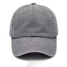 1 Stück Damen Gewaschenene einfarbige retro personalisierte Baseballkappe - Verschiedenfarbig - Übersicht 3