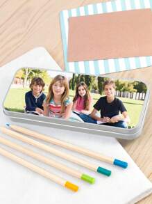 Customized Pencil Cases, Metal Pencil Cases, Customized Photo Pencil Cases, Customized Group Photo Pencil Cases, And Gifts For Friends During The School Start Season, Easy-To-Clean Portable Pencil Cases, Office Storage Boxes, Teacher Gifts, Thank-You Gifts, Teacher's Day Gifts. Gifts For Friends In The New School Year.,Back To School,School Supplies