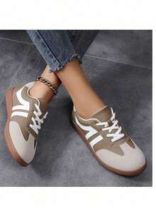 女士休闲运动鞋 - 舒适平底鞋，柔软低帮运动鞋