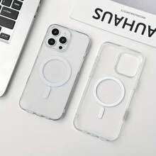 Transparent Acrylic Magnetic Phone Case, Compatible With Apple 11/12/13/14/15/16,  Resistant To Yellowing And Drops,New Case! Peel Off Protective Film Before Use