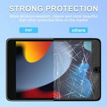 3pcs HD Anti-Scratch Screen Protector Compatible With IPad 5/6/7/8/9th 10.2/10.5 Air 1/2/3/4/5 10.9 10th Generation Mini 1 2 3 4 5 6 Pro 11 1st 2nd 3rd 9.7 Pro 12.9 2015-2024-2025, Tempered Glass Film Guard For IPad Series -Clear