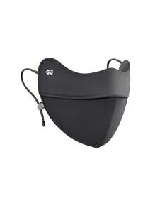 GOLOVEJOY 1 pieza de Mascarilla de Gasa con Lentejuelas Transpirable, Protección Solar UPF50+ Antivioleta Ultravioleta Liviana con Ganchos para las Orejas, Reutilizable para Mujer