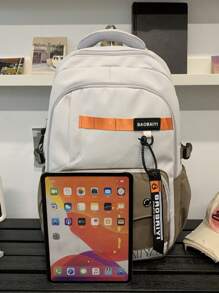 1pc High Fashion Simple Big Capacity Backpack, Suitable For Middle/High School And College Students Bag For School College