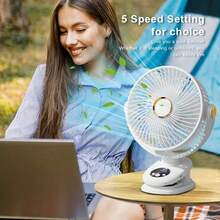Small Desk Fan, 360°Rotation Ultra Quiet Personal Desktop Fan, USB Rechargeable Mini Table Fan, Strong Airflow For Home Bedroom Office Camping