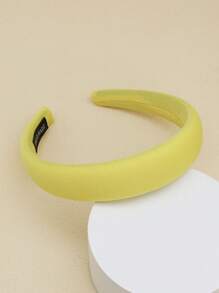 1 pièce Bandeau pour femmes avec coussin de mousse à couverture complète, rouge et jaune, accessoire cheveux simple et polyvalent, accessoires jaunes, serre-tête pour femmes, accessoires pour cheveux, diadème