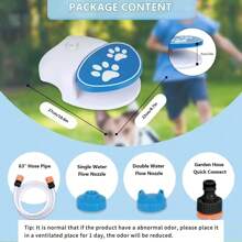 1pc New Design Pet Outdoor Foot Pedal Automatic Water Dispenser, Outdoor Dog Playing Foot Operated Water Sprinkler