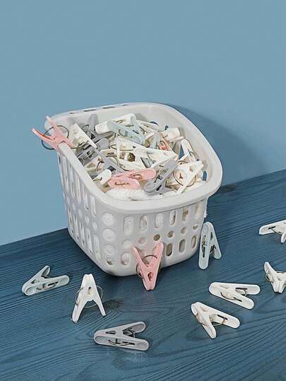 50 Premium Mixed Color Clotheslines And Portable Clip Sets For Everyday Laundry And Household Organization, Durable Weather-Resistant Clothesline Racks, Easy-Install Clip Systems, Multi-Color Laundry Accessories For Home, Dorm, Apartment Laundry Rooms, Space-Saving, Versatile, Lightweight, Quick-Release Clip Tools For Delicates And Towels, Stain-Resistant Rust-Resistant Indoor-Outdoor Foldable UV-Resistant Flexible Lengths, No-Hassle Setup, Kid-Friendly, Laundry Day Convenience, Value Pack, High-Tensile Polyester Cords