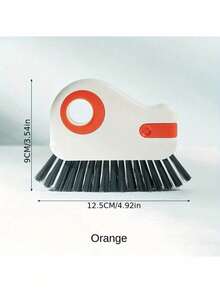 2-In-1 Window Track Cleaning Brush - Detachable Squeegee For Door And Window Frames And Thresholds, Glass Corner Cleaner And Plastic Sill Groove Tool