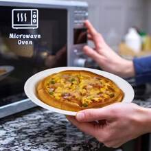 80/50/30/20/10/5pcs 9-Inch Large Capacity White Disposable Plates, Suitable For Outdoor Picnics, School Events, Family Gatherings, Camping, And Holiday Celebrations - Multipurpose Paper Plates