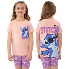 Disney Girls Tshirt And Kids Shorts, Stitch Girls Outfit, Lilo And Stitch T Shirt For Summer Clothes - Multicolor - View 2