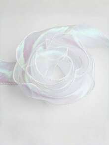 لفتان من شريط الأورجانزا ذو ذيل السمكة الأيريديسنت بعرض 4 سم، مادة رقيقة وأثيرية، شريط تغليف الزهور والهدايا والملابس والأغطية الرأس والفيونكات، شريط الزفاف، شريط الورد اليدوي DIY، شريط ديكور صندوق الكعكة والزهور، شريط سيارة الزفاف القماشية الحمراء، تغليف الهدايا، صنع الفيونكات، ديكور حفلات الزفاف والأعياد