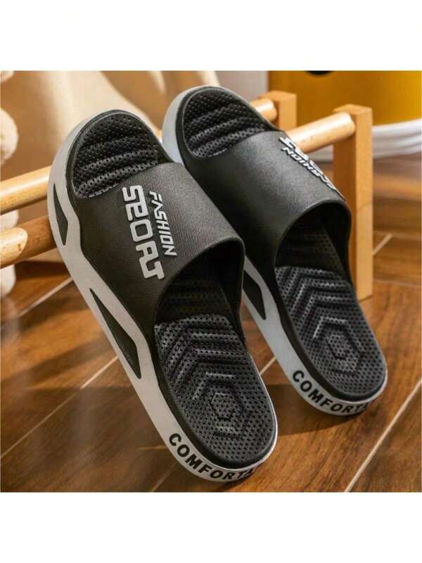 Pantuflas para hombre con suela gruesa y diseño antideslizante, apropiadas para uso interior/exterior, pantuflas de verano para parejas